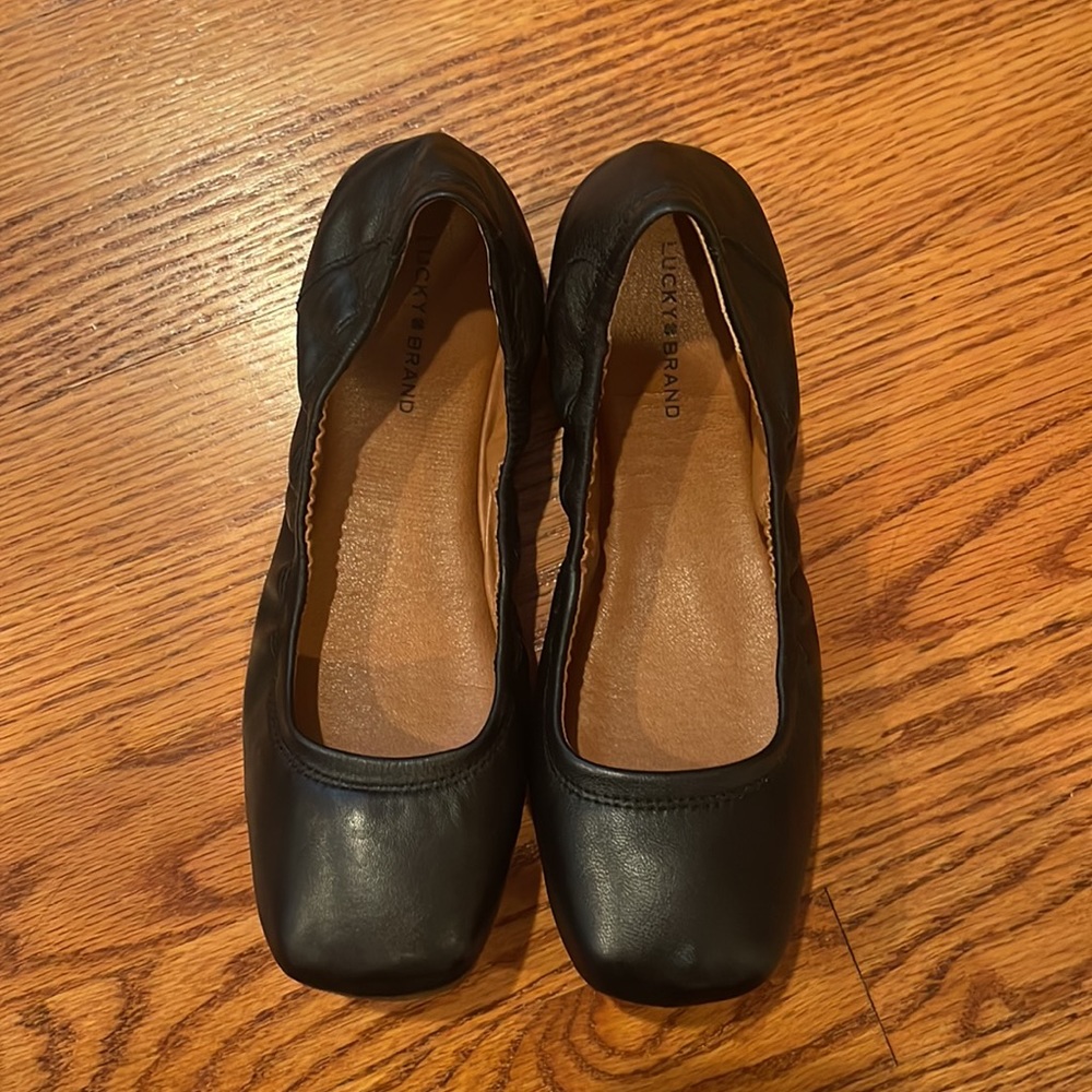 Lucky Brand Square Toe Ballet Flats